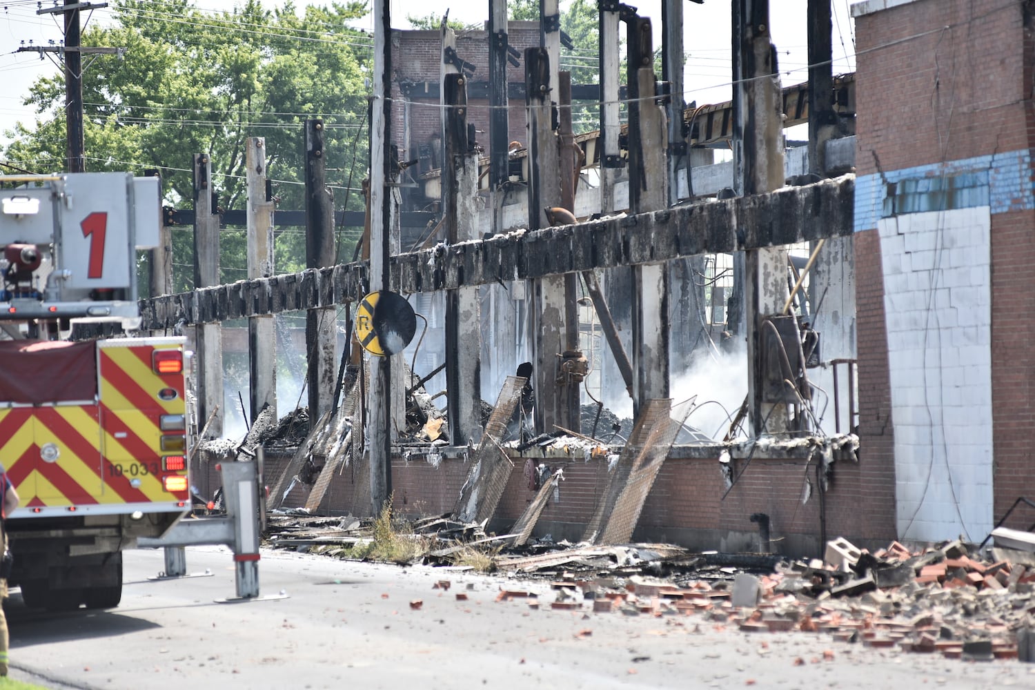 PHOTOS: Crews battle massive warehouse fire in Hamilton