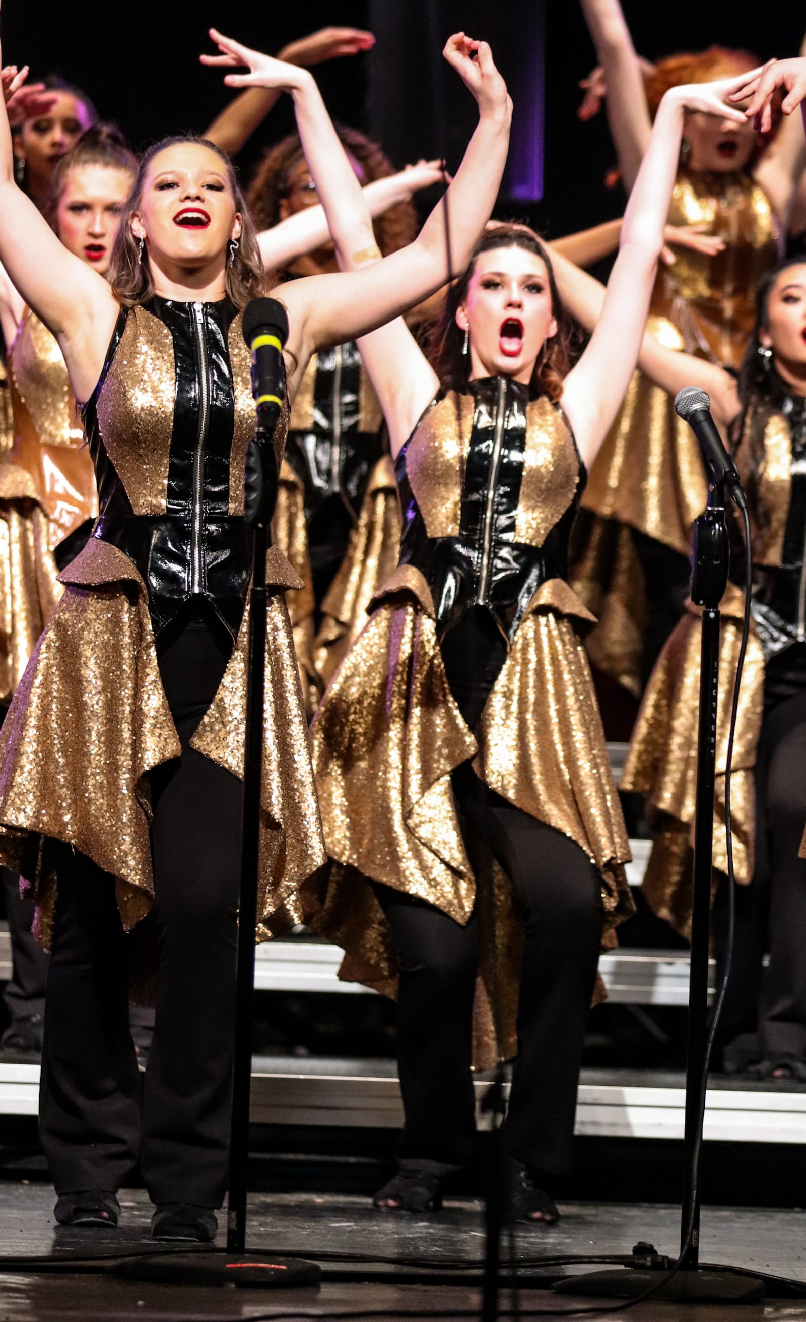 Pure Elegance is Fairfield’s all-female show choir. The group will perform, but not compete, at Saturday’s Crystal Classic. Contributed photo