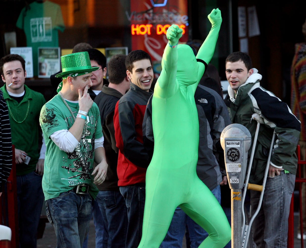 Green Beer Day in Oxford through the years