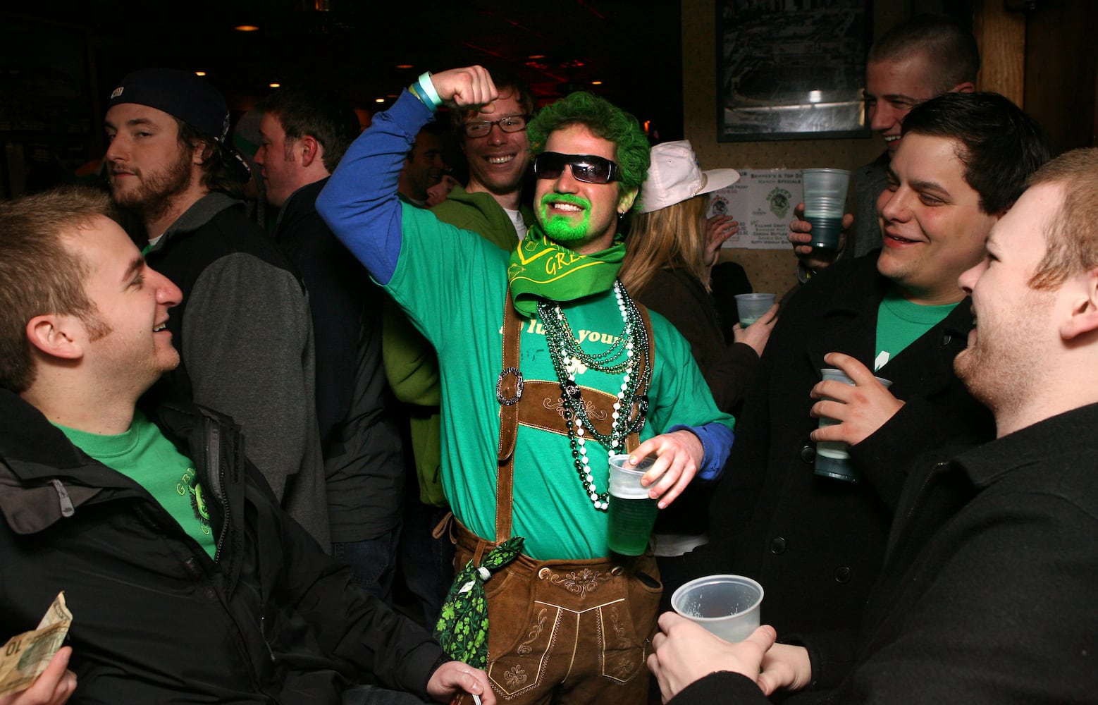 Green Beer Day in Oxford through the years