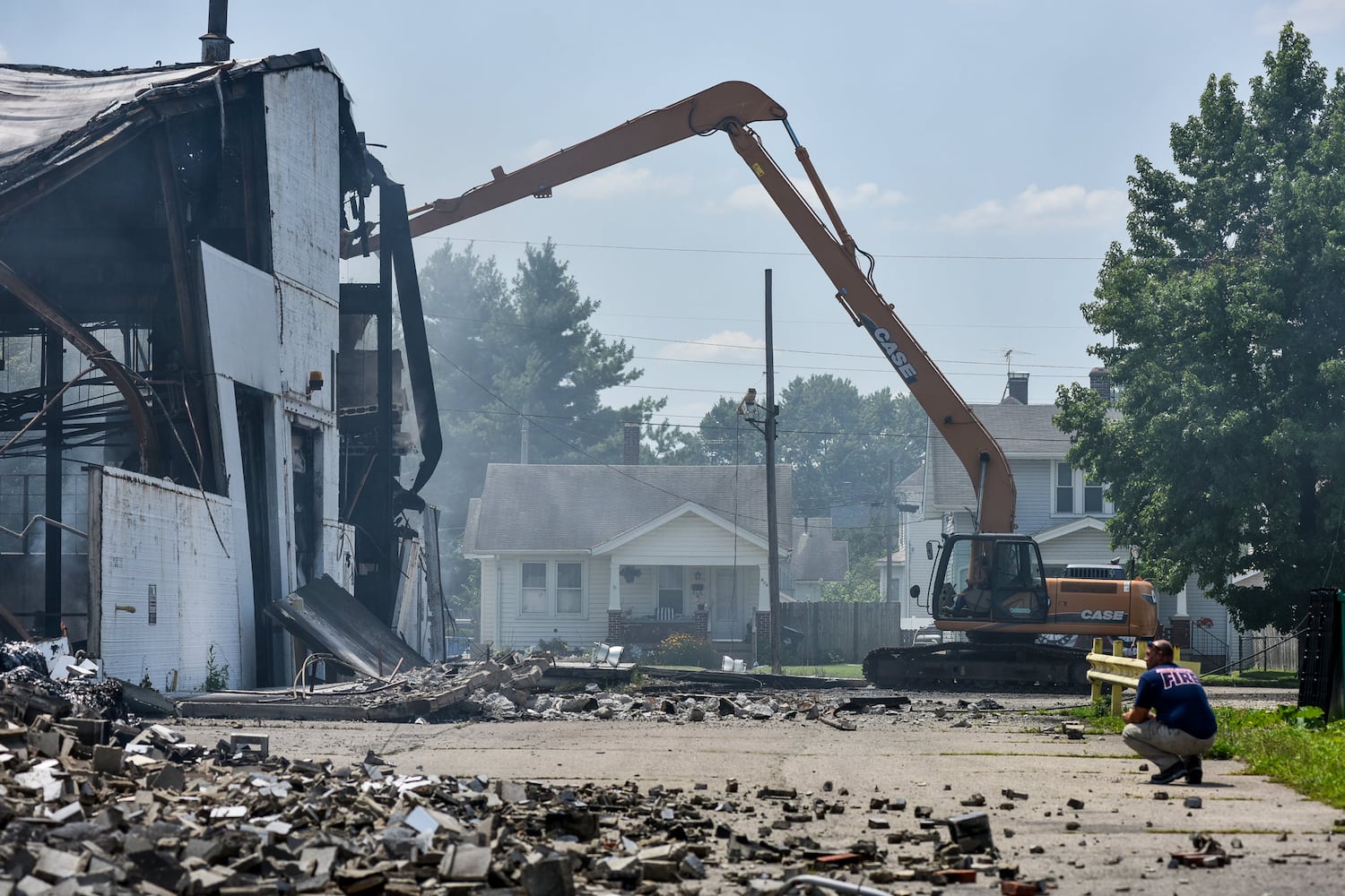 Aftermath of massive warehouse fire in Hamilton