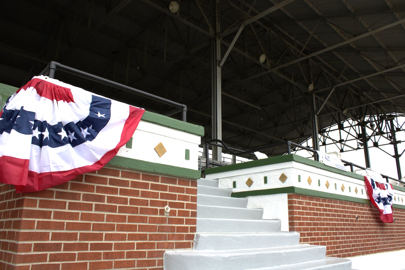 The grandstands at the Butler County Fairgrounds got a $750,000 restoration in the past year. The restoration focused on the structural integrity of the grandstands and cosmetic maintenance. KASEY TURMAN/STAFF