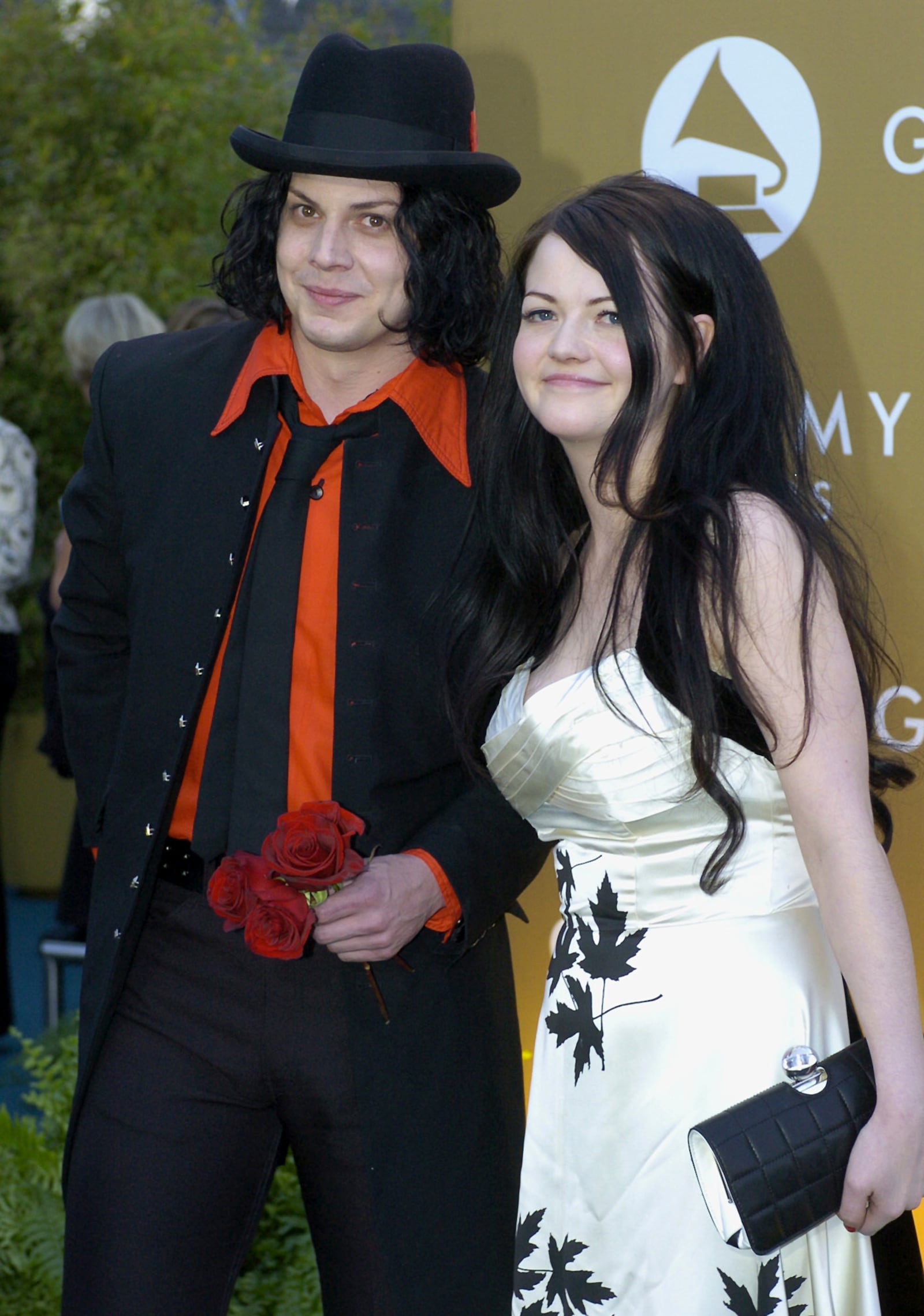 FILE - Jack and Meg White of The White Stripes appear at the 46th Annual Grammy Awards on Feb. 8, 2004, in Los Angeles. (AP Photo/Mark J. Terrill, File)