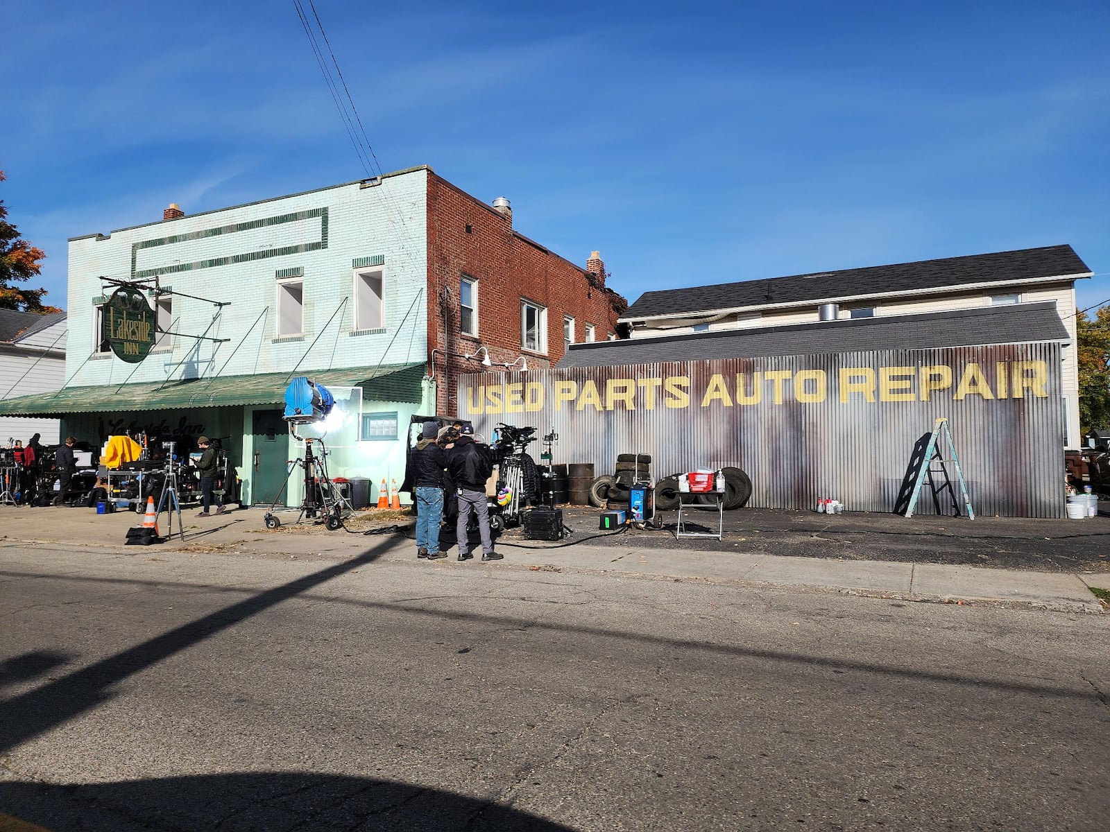 The Bikeriders, a movie from Stoplight Pictures Inc., is being shot his week in Middletown at the former Lakeside Inn. Shooting continues on Friday and part of Tytus Avenue will be closed, according to the film company. NICK GRHAM/STAFF