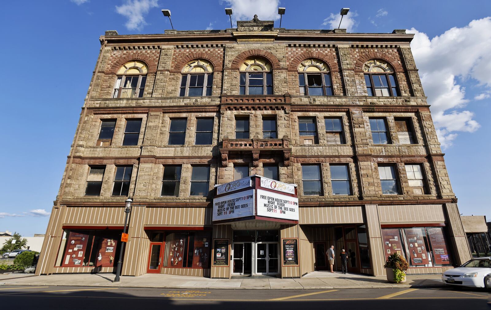 The Sorg Opera House hosted an open house with tours of the building and performances by Queen City Vaudevillians on Sept. 10. Seventeen more musical acts are scheduled for this year. NICK GRAHAM / STAFF
