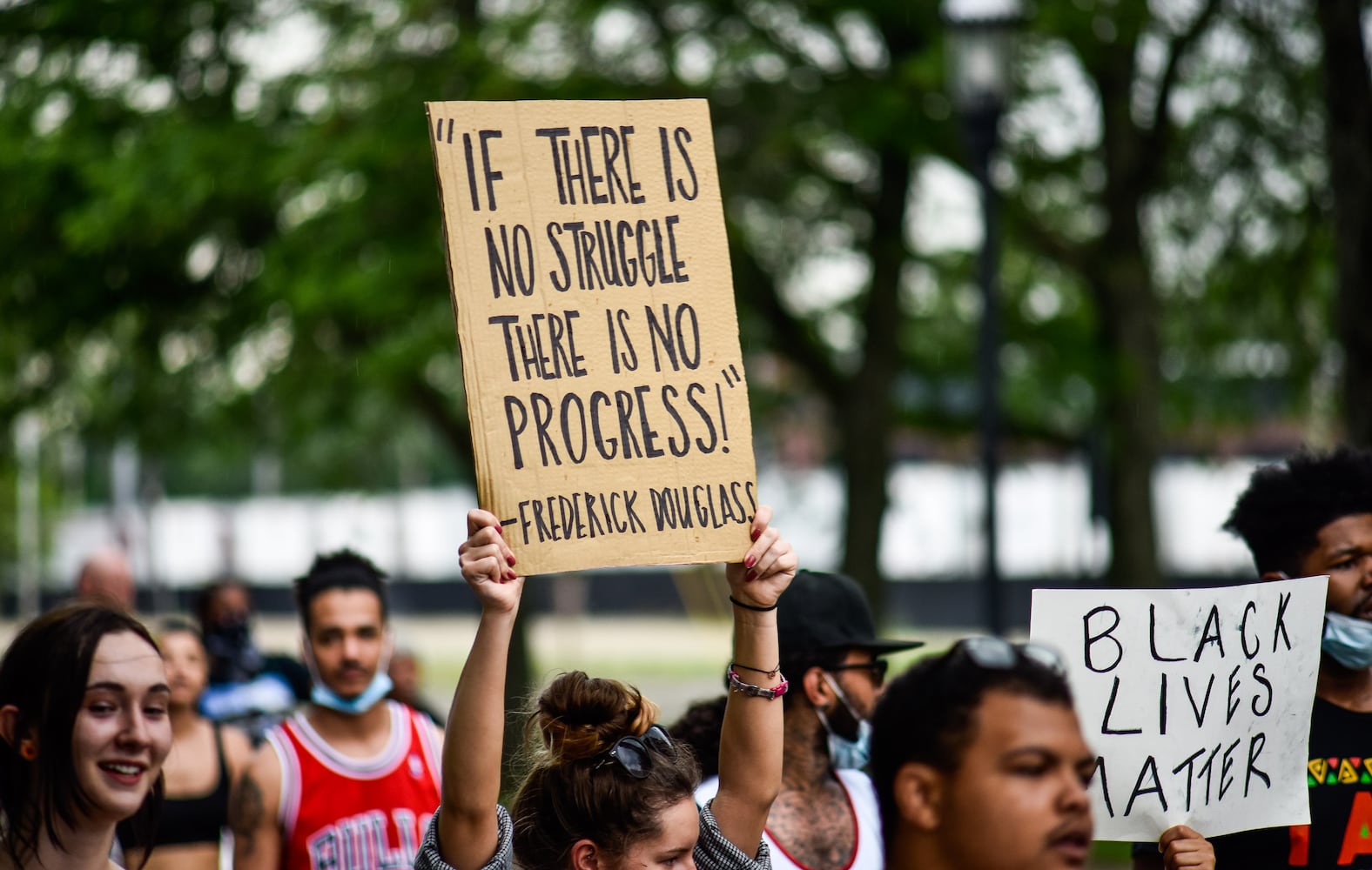 Crowd gathers for peaceful protest and march in Middletown