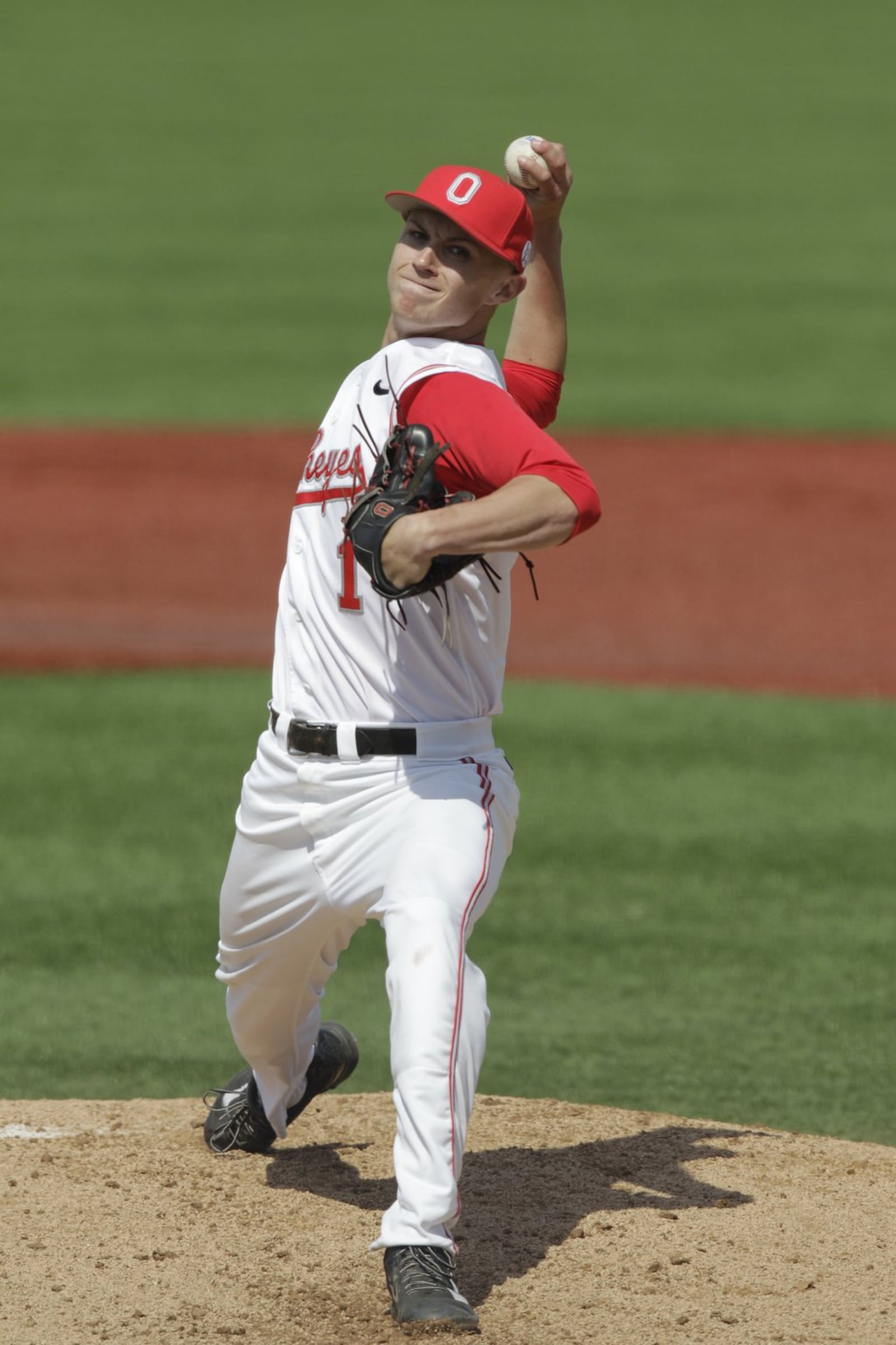 Travis Lakins saw action in 25 games as an Ohio State University freshman in 2014, making 23 relief appearances. He was 1-3 with two saves and a 2.45 earned run average, totaling 55 strikeouts in 55 innings. PHOTO COURTESY OF OHIO STATE UNIVERSITY