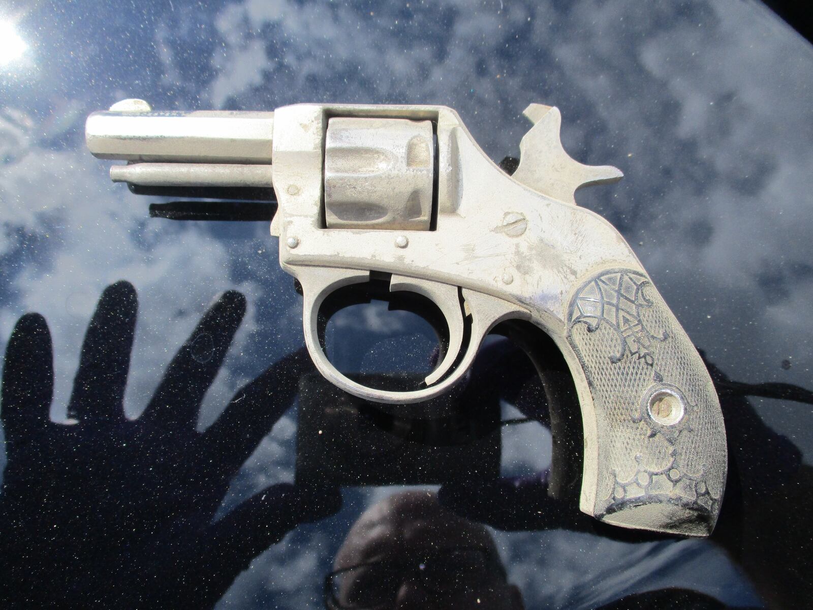 This is the weapon a suspect on Sunday, June 5, 2022, pointed at Fairfield police officer. The officer, after the shooting, said it was a "toy" but believed it was a real weapon when he fired shots at the suspects. The Ohio Bureau of Criminal Investigations (BCI) confirmed it was a real fire arm. PROVIDED/FAIRFIELD PD