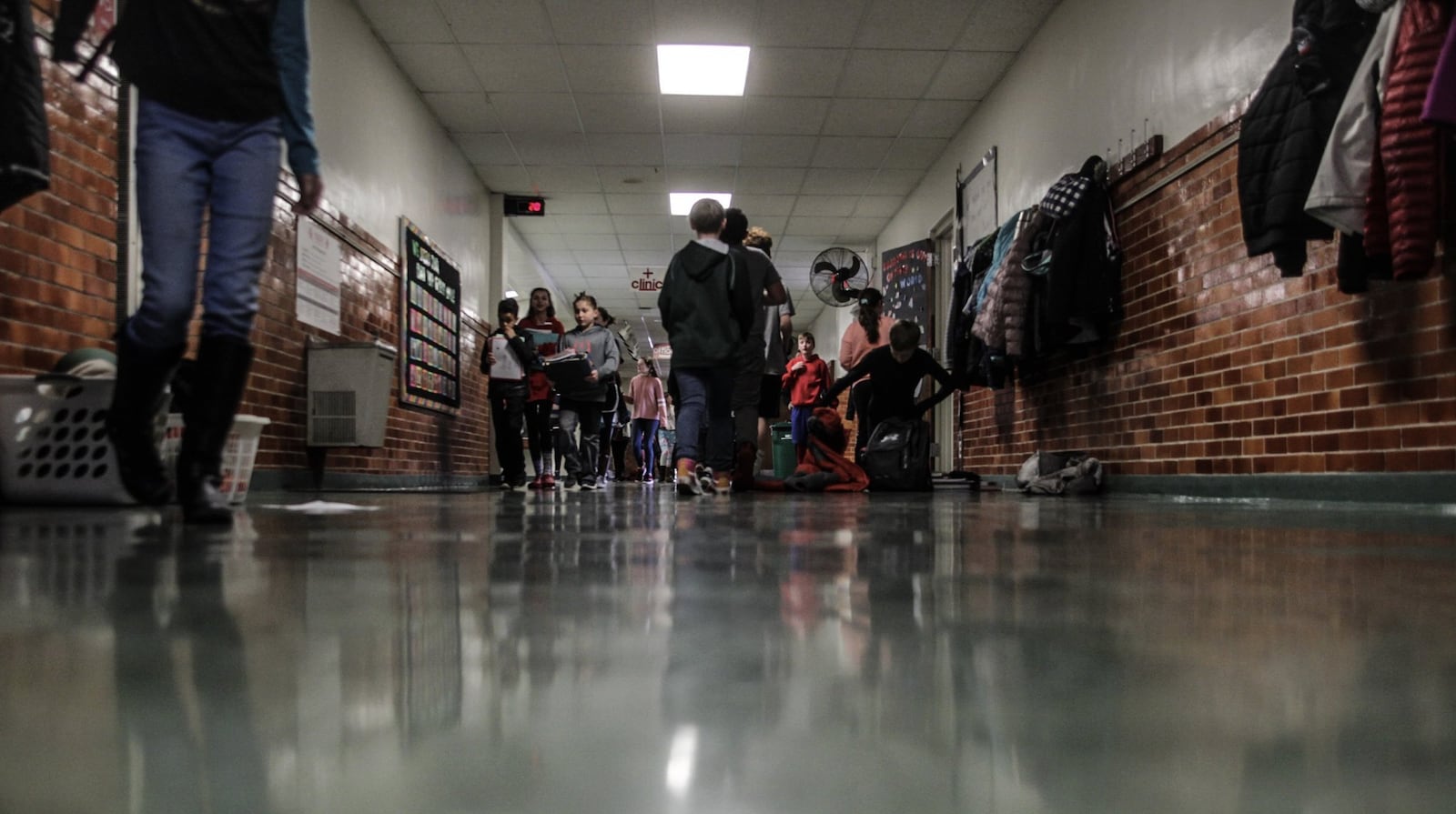 The Troy school district is working in 2025 on construction plans for four new schools, to replace seven older ones, including the more than 100-year-old Van Cleve school on East Main Street in Troy. JIM NOELKER/STAFF