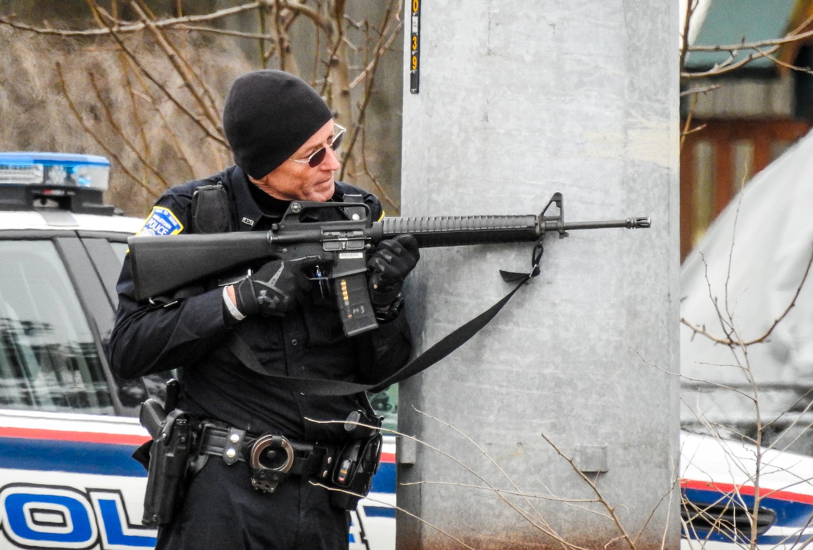 A man is in custody after police worked for approximately 90 minutes to get him to exit a home after officers responded on a report of a disturbance between a father and son, where shots were possibly fired, according to Middletown’s Chief of Police. The standoff occurred at a home in the 3000 block of Yankee Road Thursday, February 1. NICK GRAHAM/STAFF