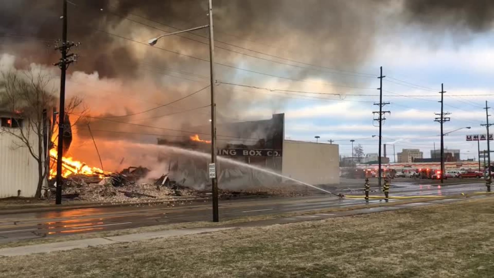 Middletown Paperboard fire on New Year's Day