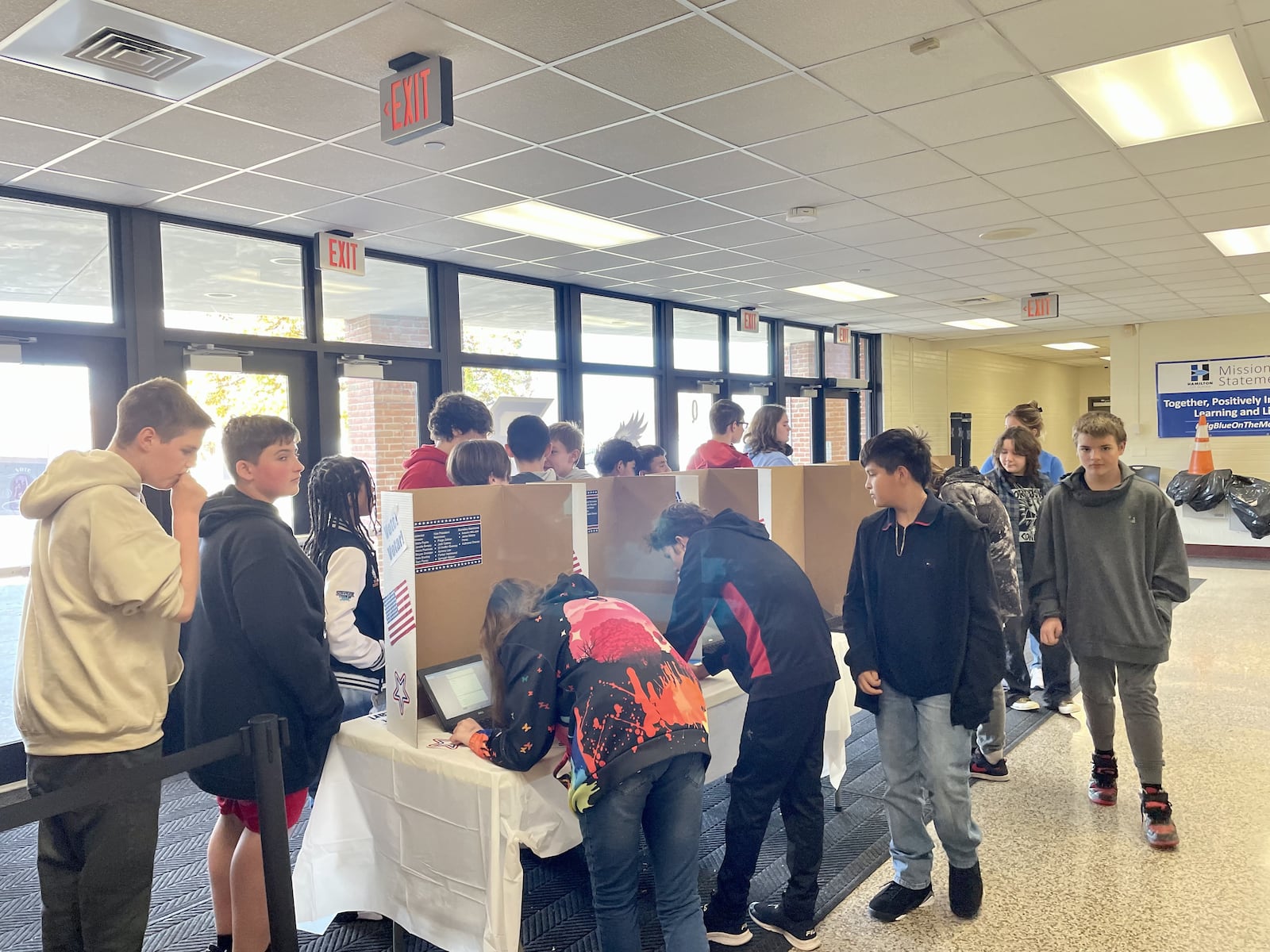 The 7th and 8th grades at Garfield Middle School held elections for president, vice president and secretary for the school's student council. This is the first time the school's held elections for any position, and nearly the entire school was involved in some form in the election process. PROVIDED