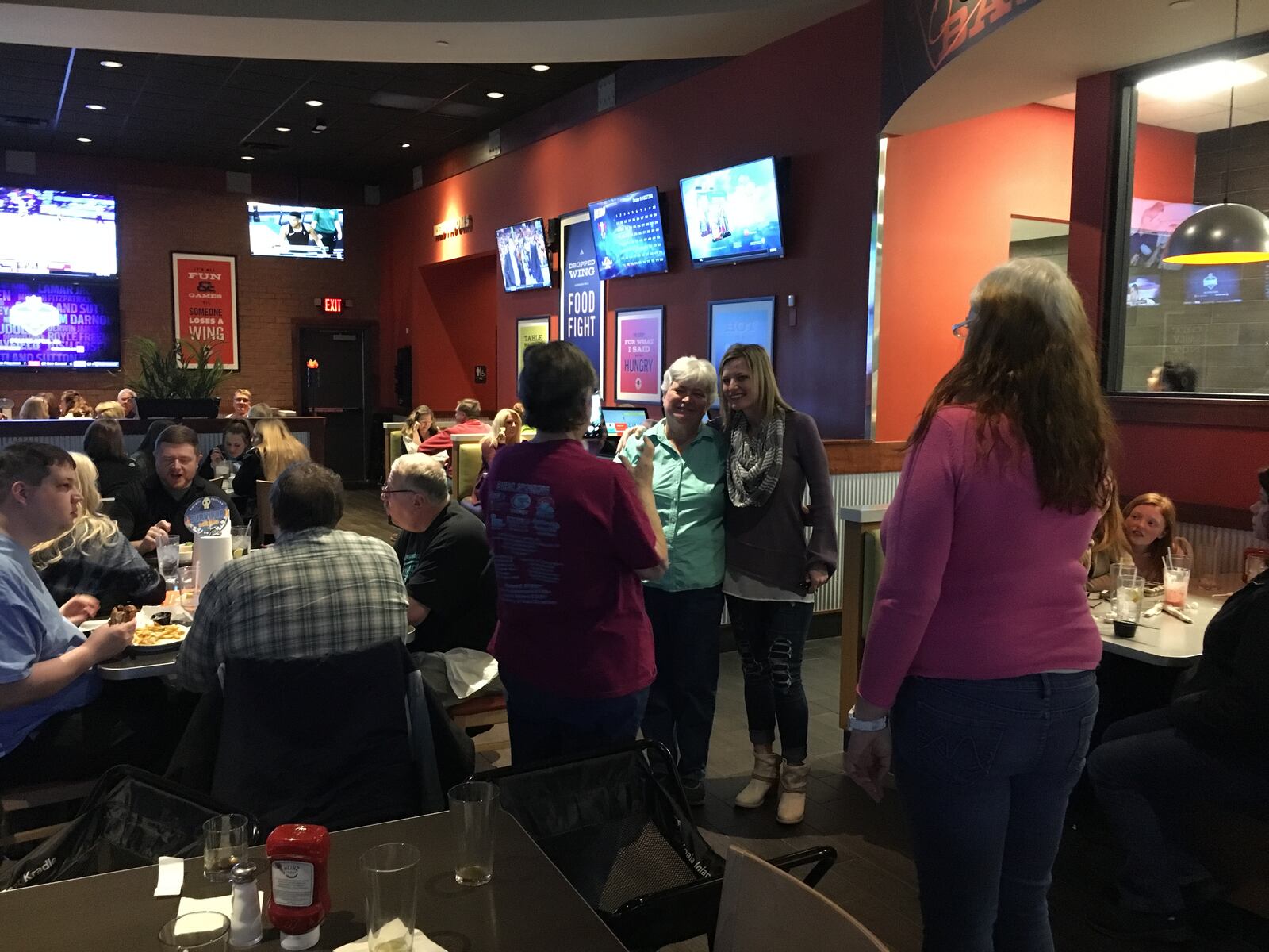 Enthusiastic fans, friends and family turned out Wednesday night to hang out with Mason resident Angela Perkins for a watch party held at Buffalo Wings and Rings for the CBS television series “Survivor: Ghost Island,” on which she is a contestant.