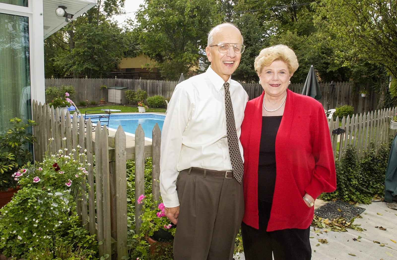 George and Sophia Jonson won an award for the appearance of his yard from the chamber of commerce.   Their address is 44 Sandalwood Ter. GREG LYNCH/JOURNALNEWS