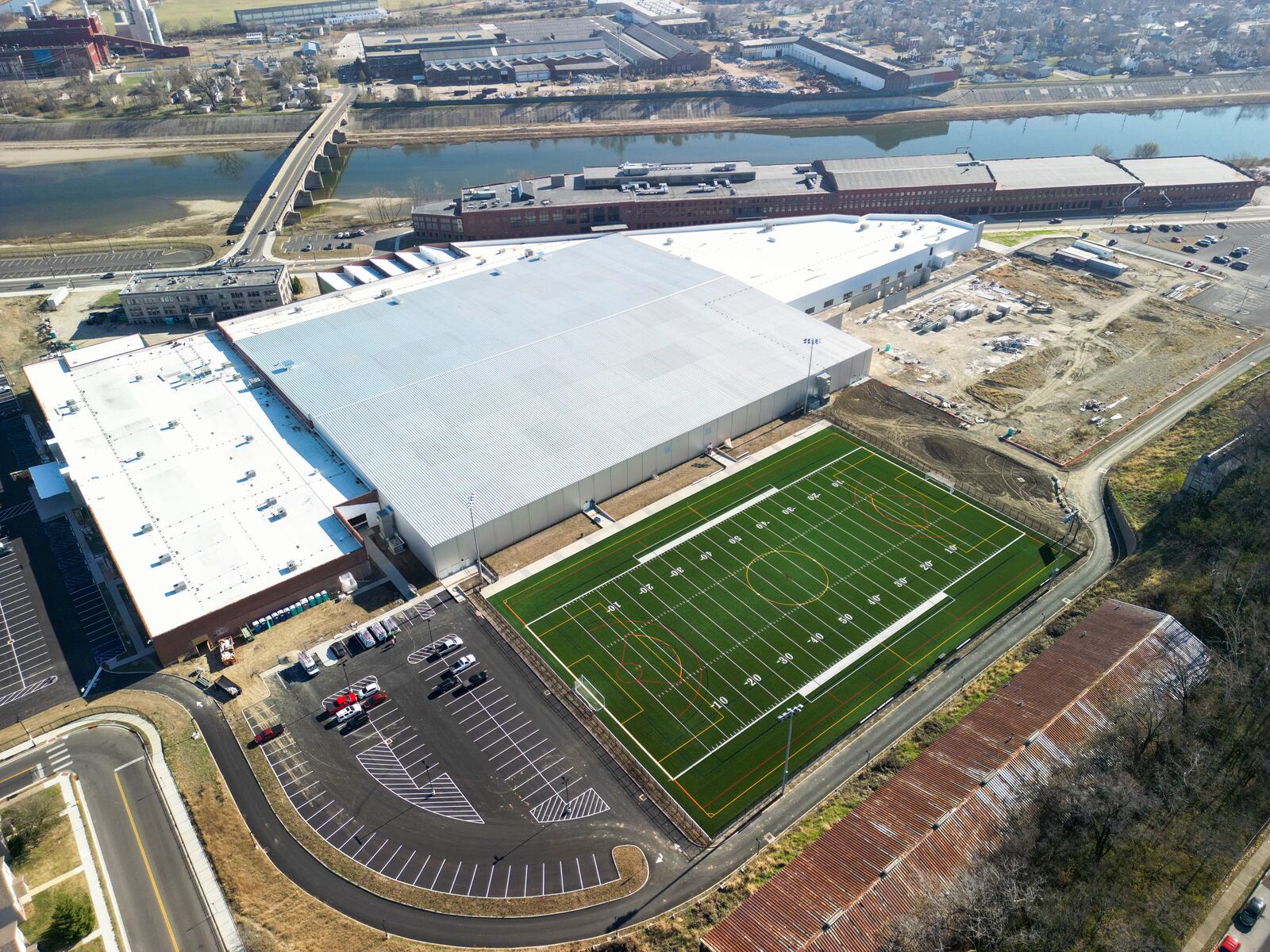 Construction continues at Spooky Nook Sports Champion Mill Wednesday, Nov. 23, 2022 in Hamilton. NICK GRAHAM/STAFF