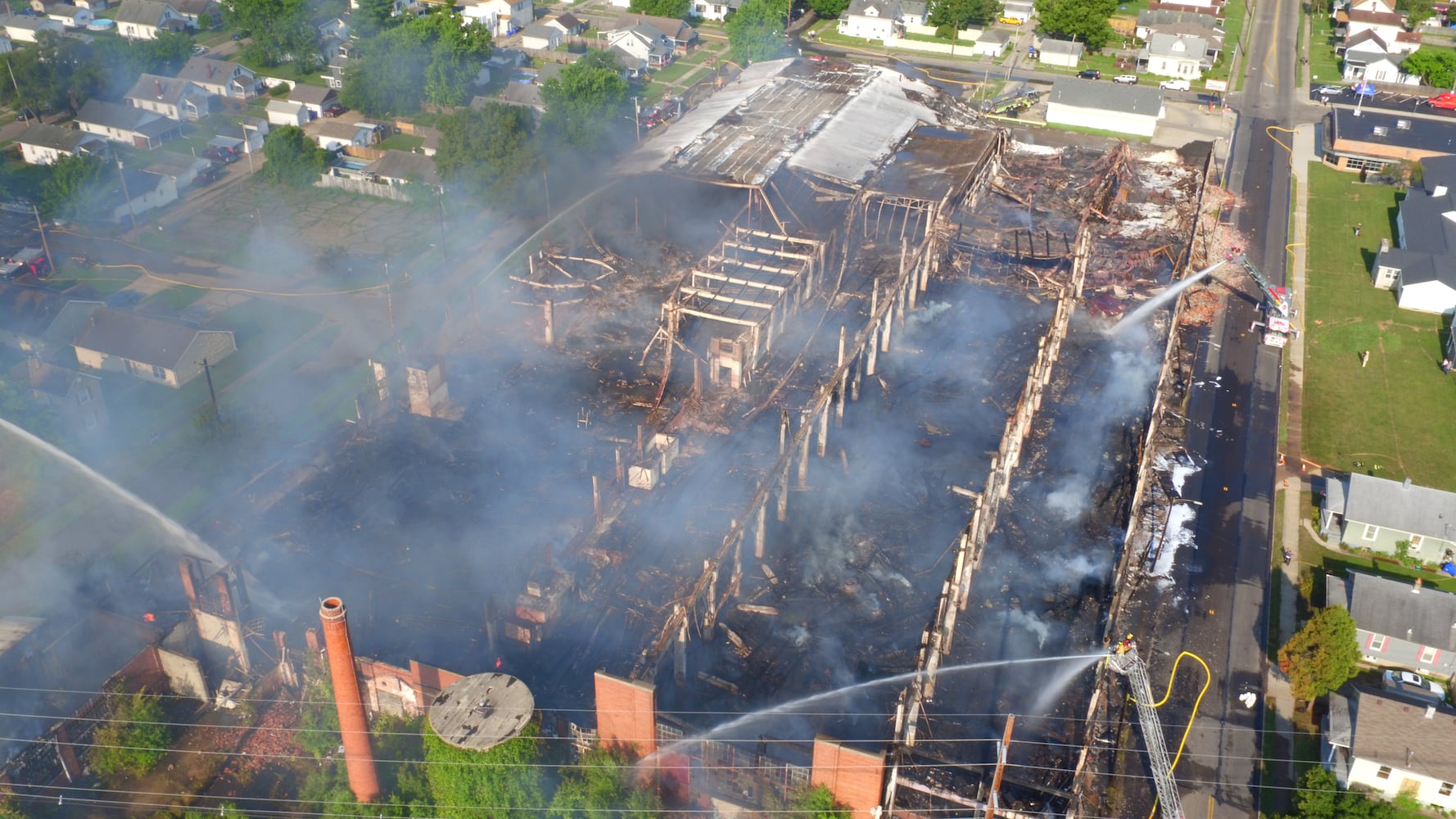 PHOTOS: Crews battle massive warehouse fire in Hamilton