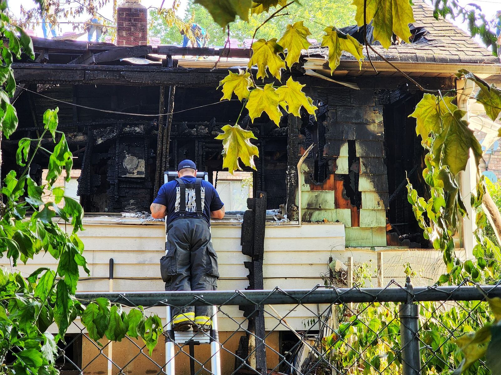 Hamilton firefighters were dispatched to the 3800 block of Pleasant Avenue for a structure fire and found heavy fire and smoke coming from the building, according to officials. NICK GRAHAM / STAFF