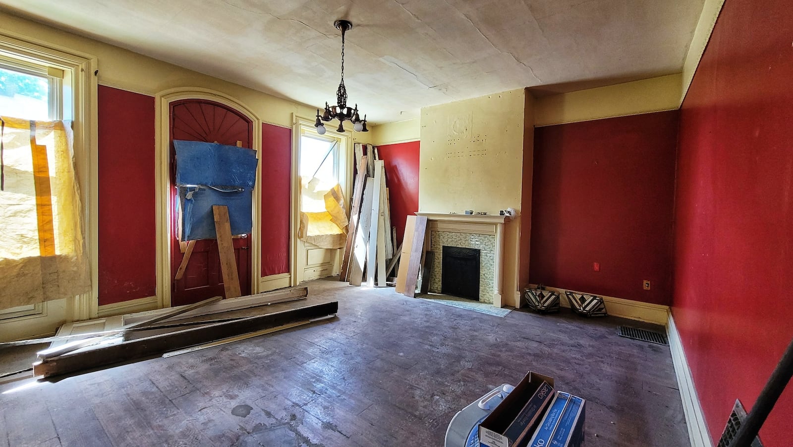 This is the inside of the building at 221 S. B St. in Hamilton, which is being converted into Nic & Norm's Sidecar Bar, a Prohibition-style restaurant and bar, featuring bourbon and bacon-featured meals. NICK GRAHAM/STAFF