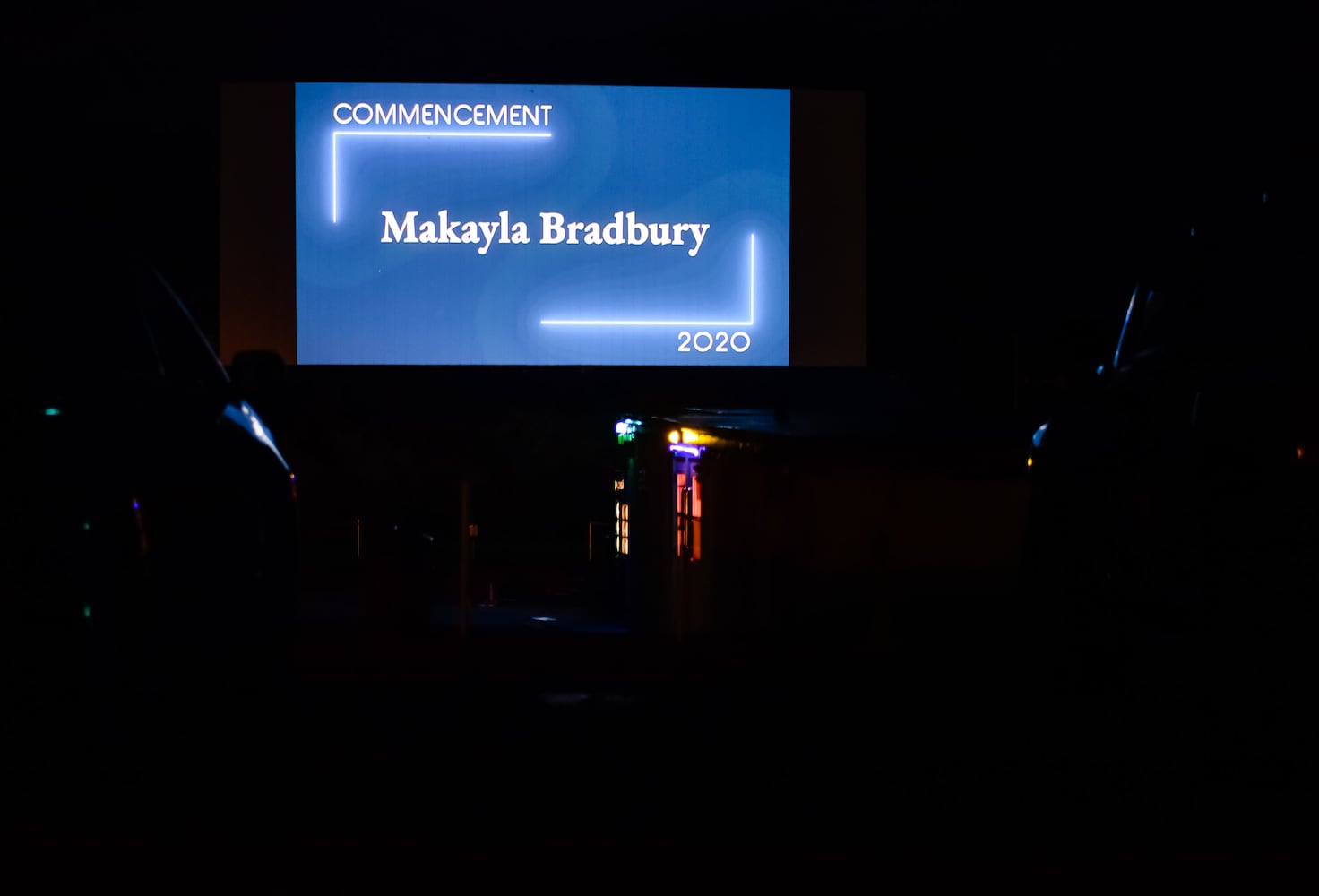 Hamilton High School seniors celebrate graduation at Holiday Auto Theatre drive-in