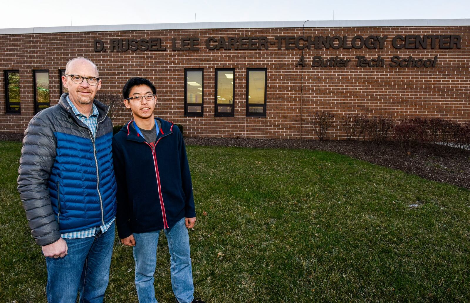 Randy Wilhelm says his son, Caleb, was unmotivated by the traditional classroom, but now thrives at Butler Tech. Caleb is a junior in the precision machining program at the D. Russel Lee Career Technology Center. 