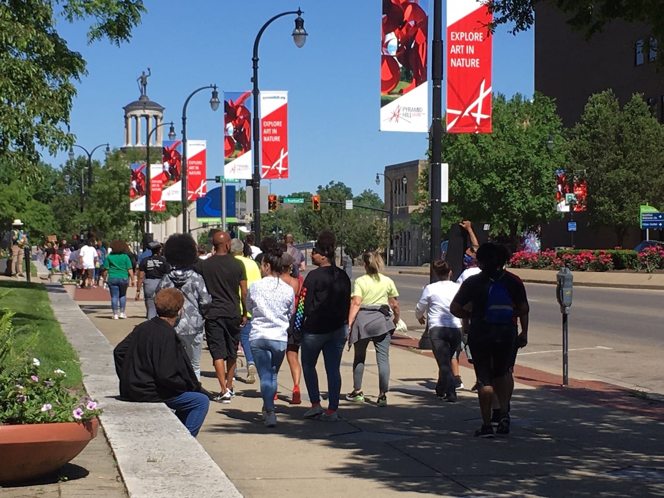 PHOTOS: Hundreds march in protest during Hamilton event at courthouse