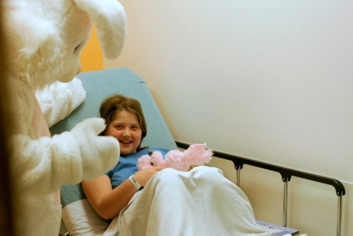 Easter Bunny visits Cincinnati Children's Liberty Campus