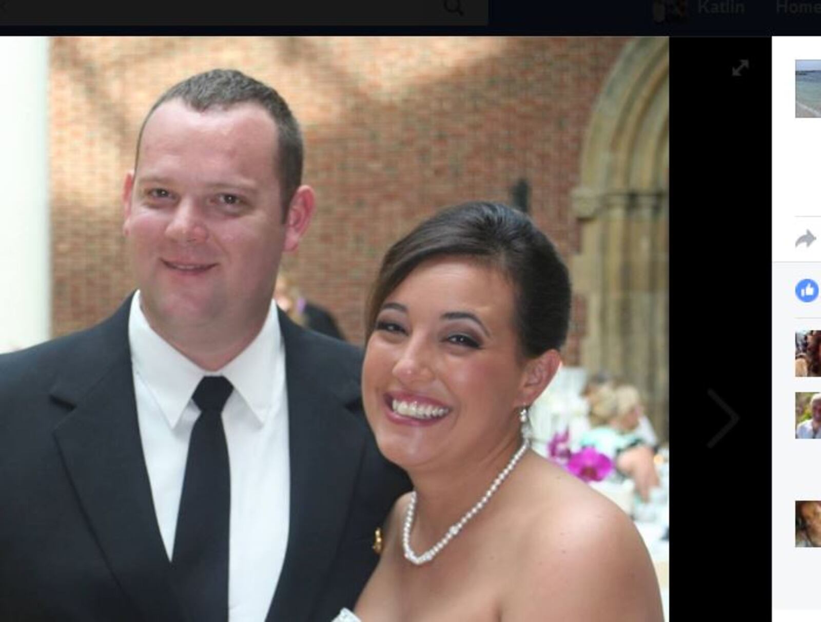 Brian and Courtney Halye pictured on their wedding day, in this photo from Courtney Halye's Facebook page.