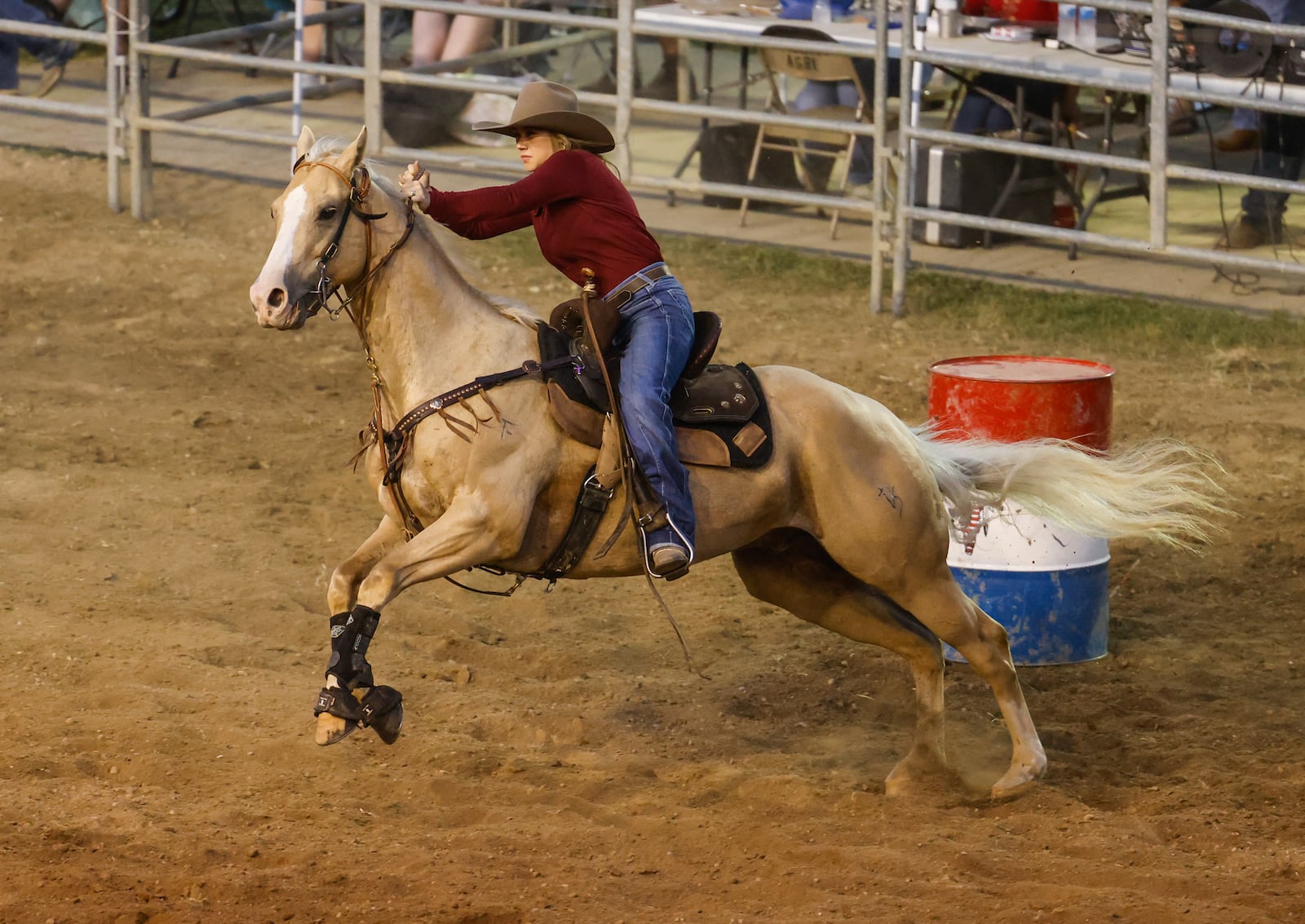 Broken Horn Rodeo provided the entertainment in the grandstands at the Butler County Fair Tuesday night, July 27, 2021 in Hamilton. NICK GRAHAM / STAFF