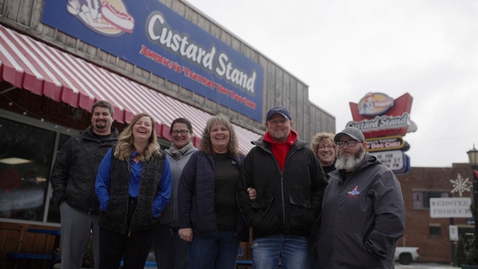 This photo provided by Google shows Google's "West Virginia - Custard Stand" 2025 Super Bowl NFL football spot. (Google via AP)