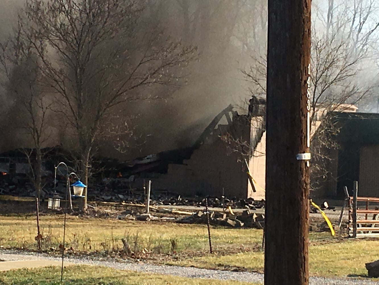 PHOTOS Massive fire at Wholesale Tire Mart in Morgan Township