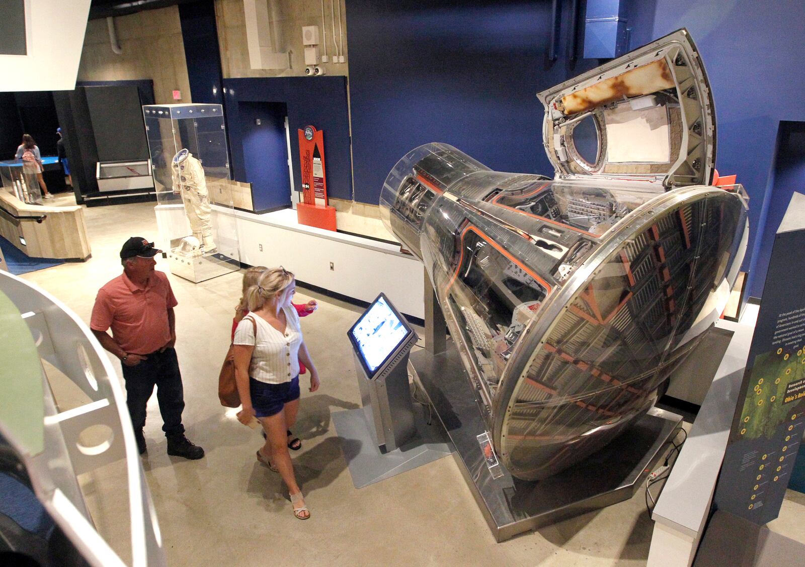 The Gemini VIII capsule is on display at the Armstrong Air & Space Museum in Wapakoneta. Astronauts Neil Armstrong and David Scott conducted the first space rendezvous and docking in this craft in 1966. LISA POWELL / STAFF