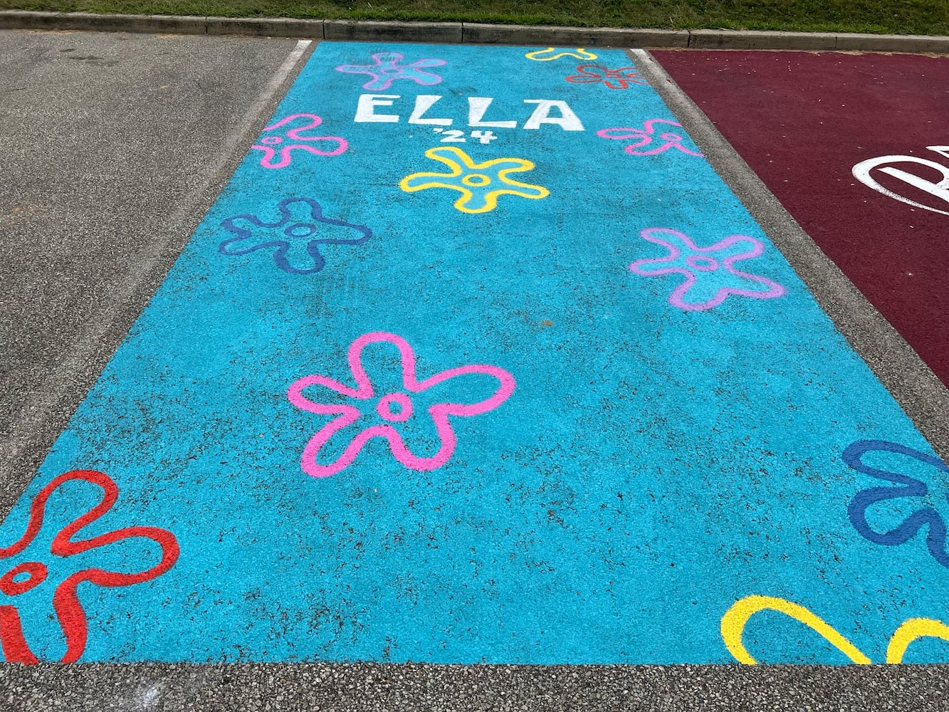 Fairfield High School senior parking lot spaces