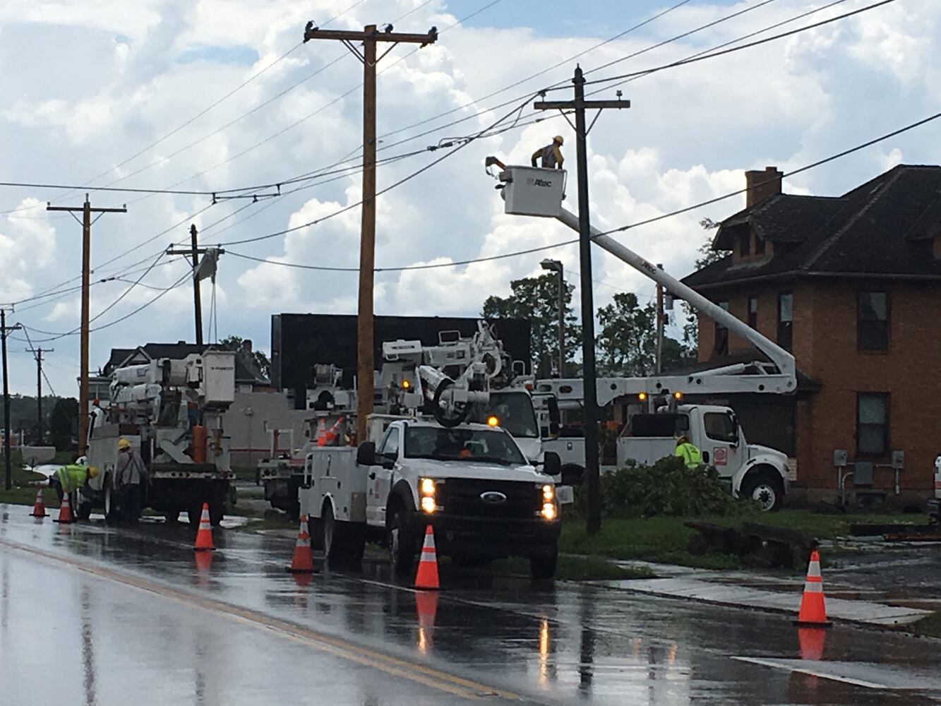 PHOTOS: Tornado-damaged communities dig out, clean up