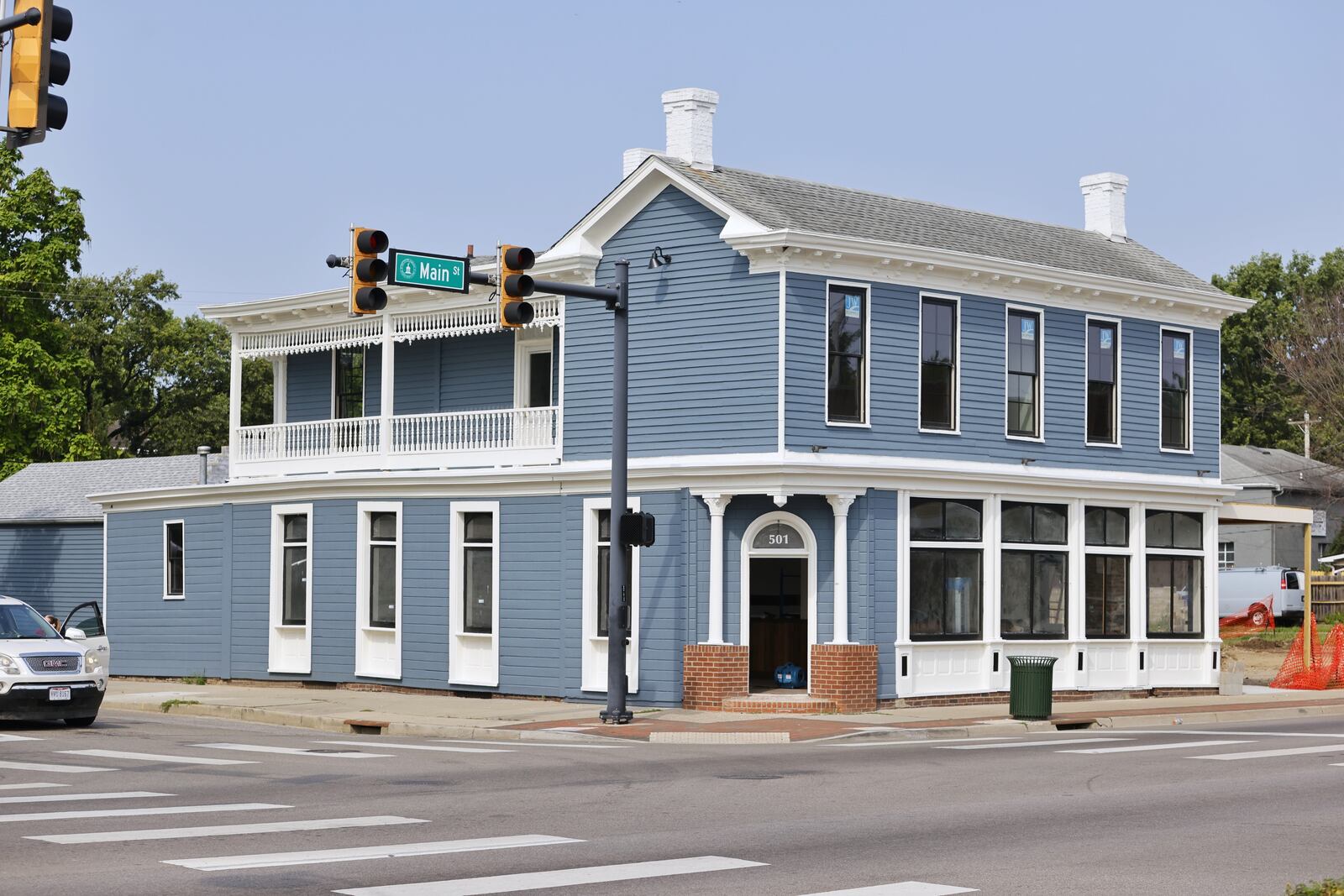 The building soon to be occupied by the HUB on Main bar and eatery (HUB stands for Hamilton's Urban Backyard) should open on Labor Day. NICK GRAHAM/STAFF