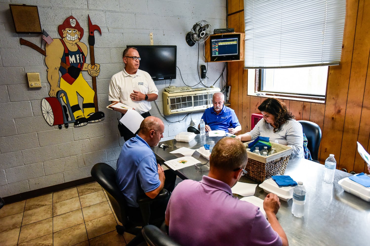 City council and officials tour Middletown fire stations