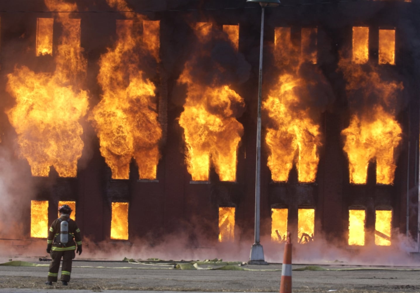 Recker Custom Woodworking building fire in 2004 in Middletown