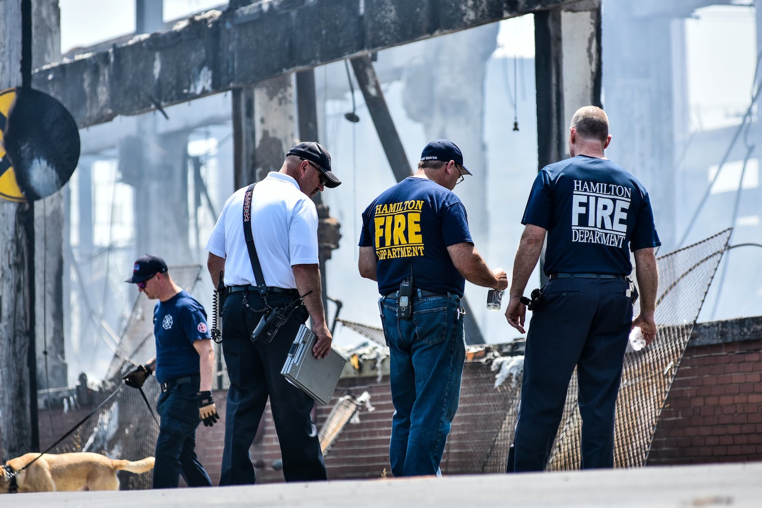 Aftermath of massive warehouse fire in Hamilton