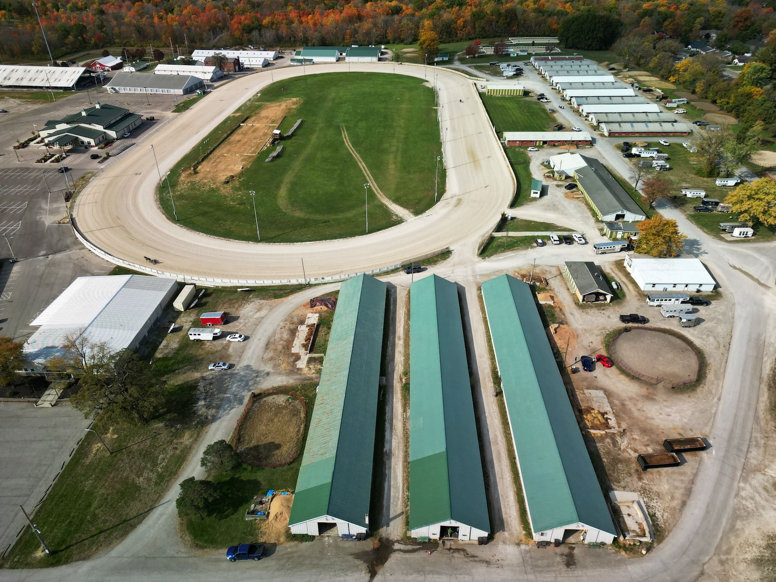 Warren County Agricultural Society voted to end harness racing training and close all barns housing 300-plus horses at Warren County Fairgrounds on Dec. 1. NICK GRAHAM/STAFF