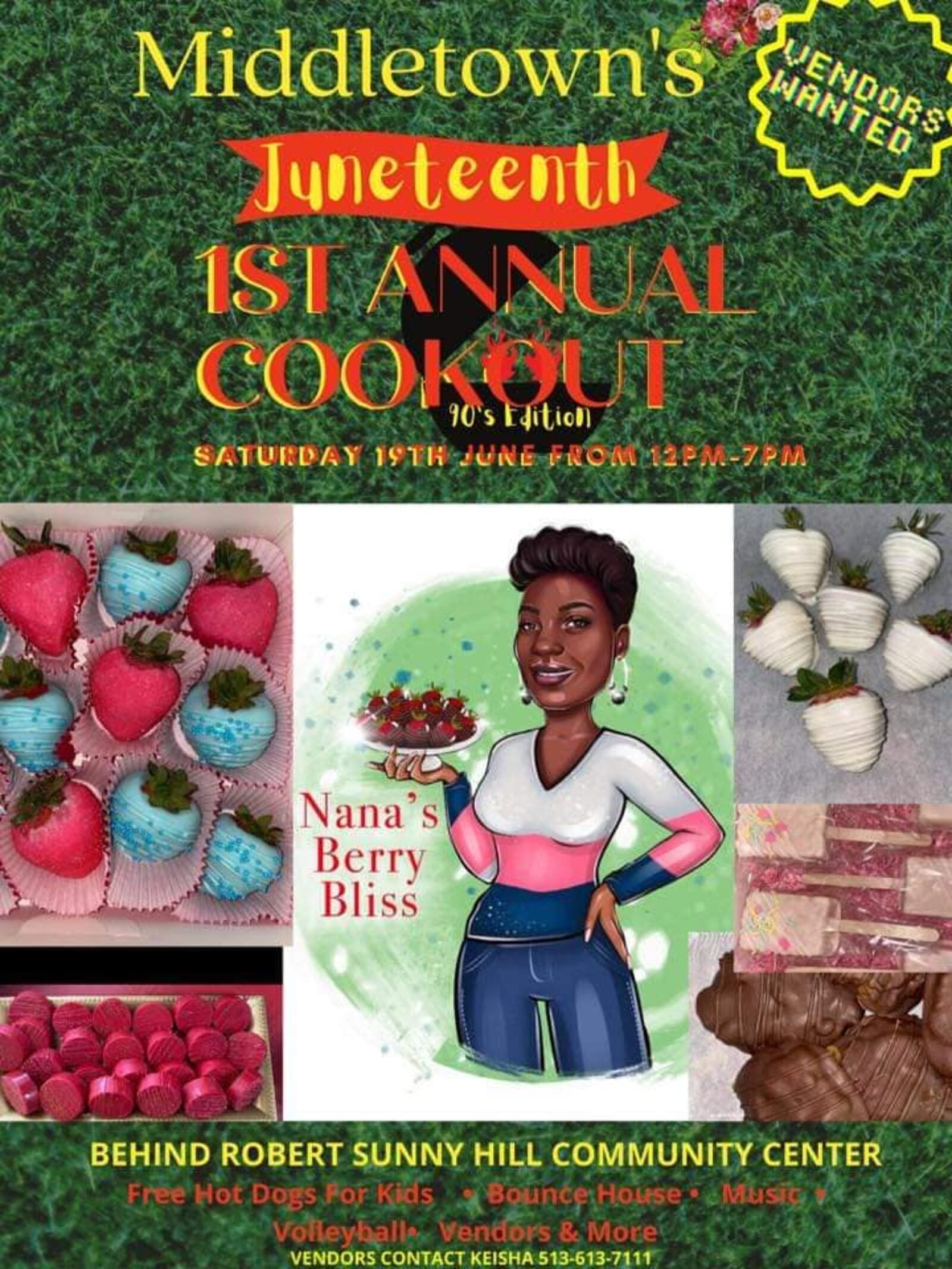 Here's a flier for Middltown's Juneteenth cookout. PROVIDED