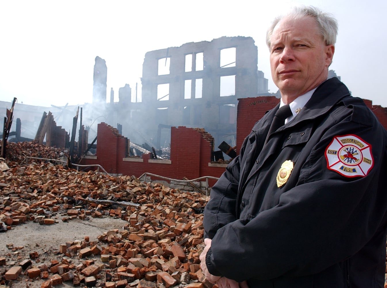 Recker Custom Woodworking building fire in 2004 in Middletown