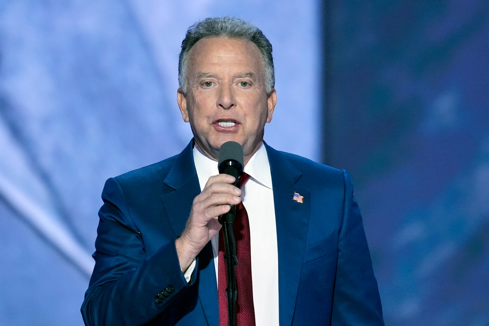 FILE - Steve Witkoff speaks on the final night of the Republican National Convention, July 18, 2024, in Milwaukee. (AP Photo/J. Scott Applewhite, File)