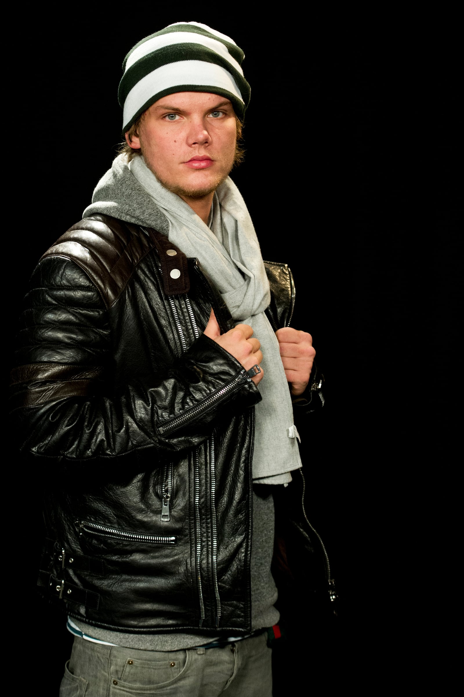 FILE - Avicii poses for a portrait in New York, Monday, Jan. 23, 2012. (AP Photo/Charles Sykes, File)