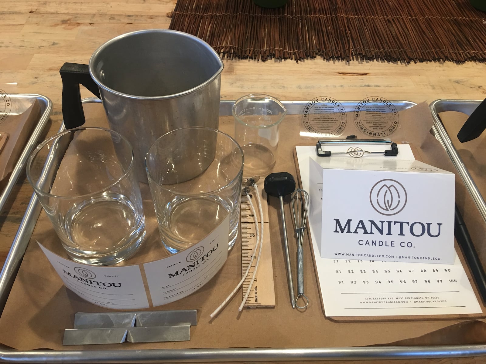 Need a break from the sun? Check out Manitou Candle Co. on Eastern Avenue in Cincinnati. You can hand pour and make your own candles!