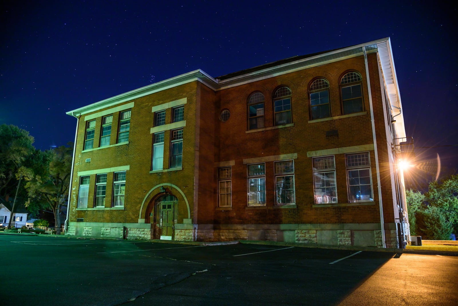 The old Waynesville Union Schoolhouse on the corner of Miami & S. 4th Streets, part of the Ghostly History Walking Tours. TOM GILLIAM / CONTRIBUTING PHOTOGRAPHER