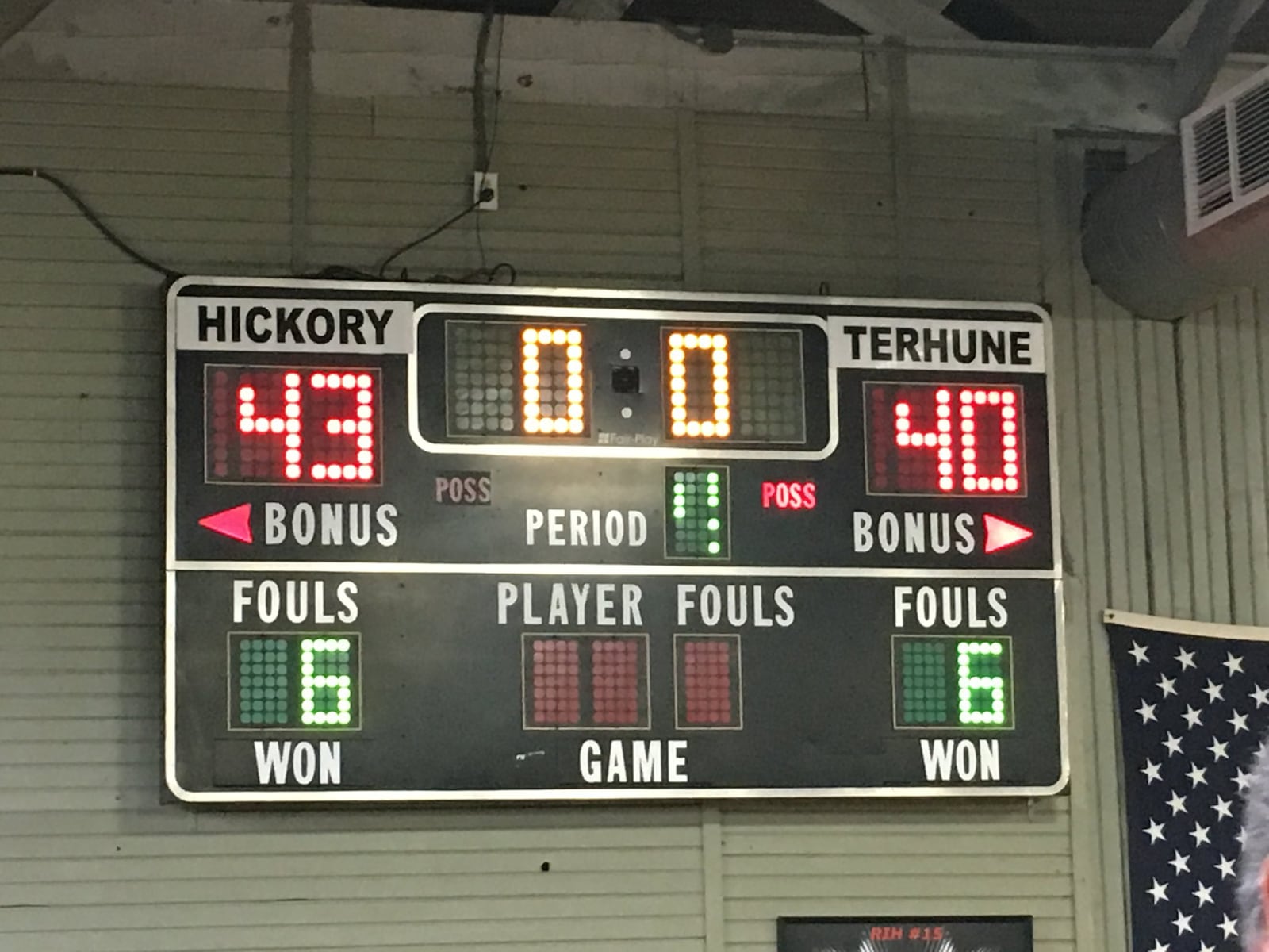 Talawanda was Hickory and Franklin County (Ind.) was Terhune on Saturday afternoon at the Hoosier Gym in Knightstown, Ind. RICK CASSANO/STAFF