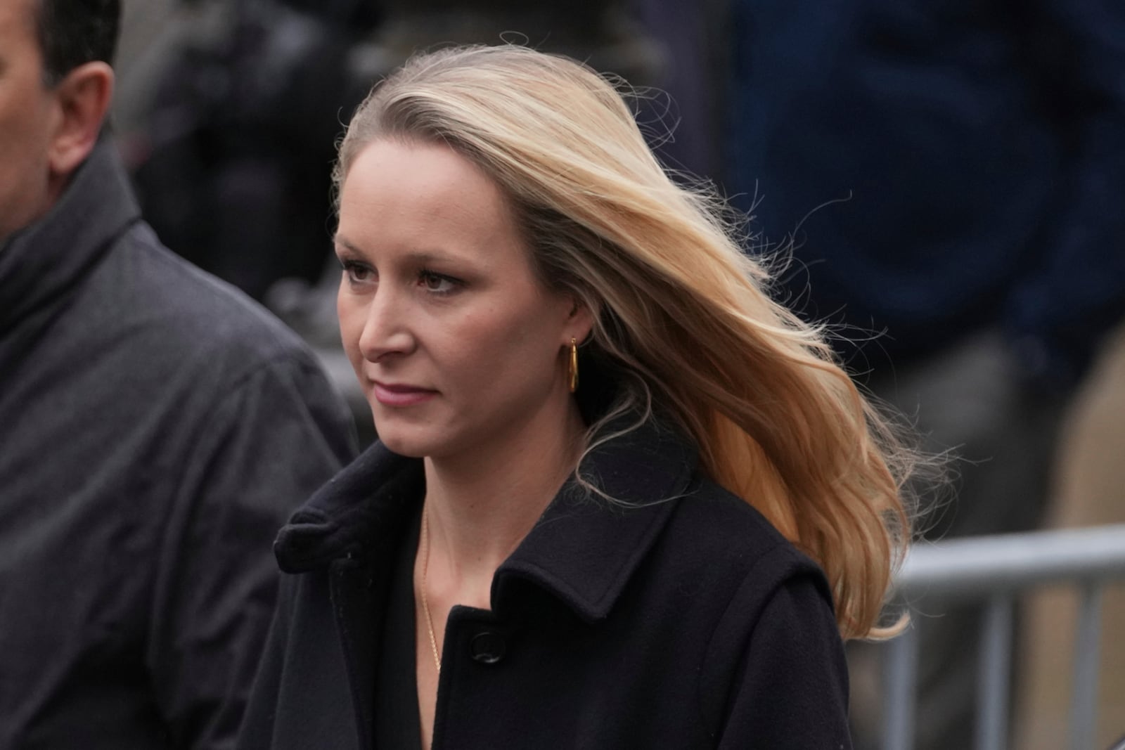 Marion Marechal arrives at Notre Dame du Val-de-Grace church for a public memorial for her grand-father and late far-right leader Jean-Marie Le Pen, Thursday, Jan. 16, 2025 in Paris. Jean-Marie Le Pen, the founder of France's main far-right party, died on Jan.7, 2025 aged 96. (AP Photo/Thibault Camus)