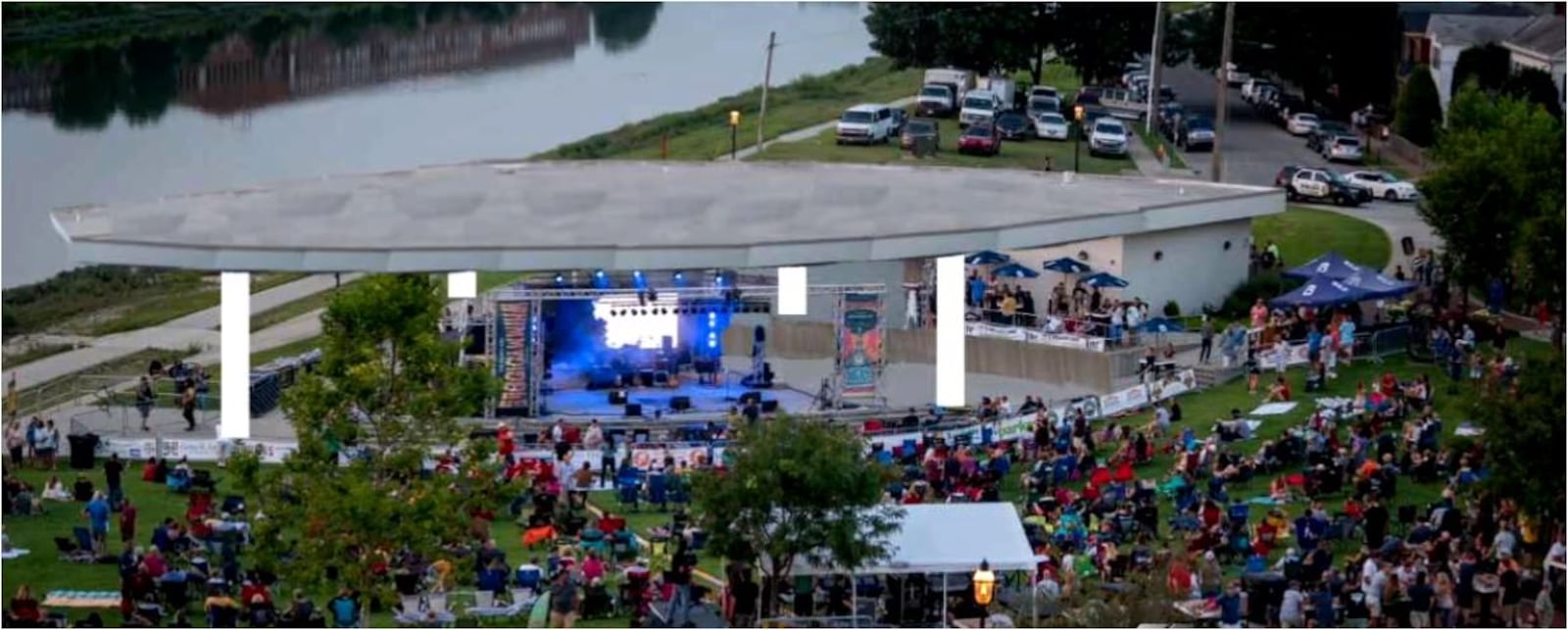 One possible use of the $33 million in ARPA funds Hamilton will receive is an upgraded RiversEdge amphitheater that could host more paid concerts, such as Toby Keith, Walk the Moon or 21 Pilots. PROVIDED