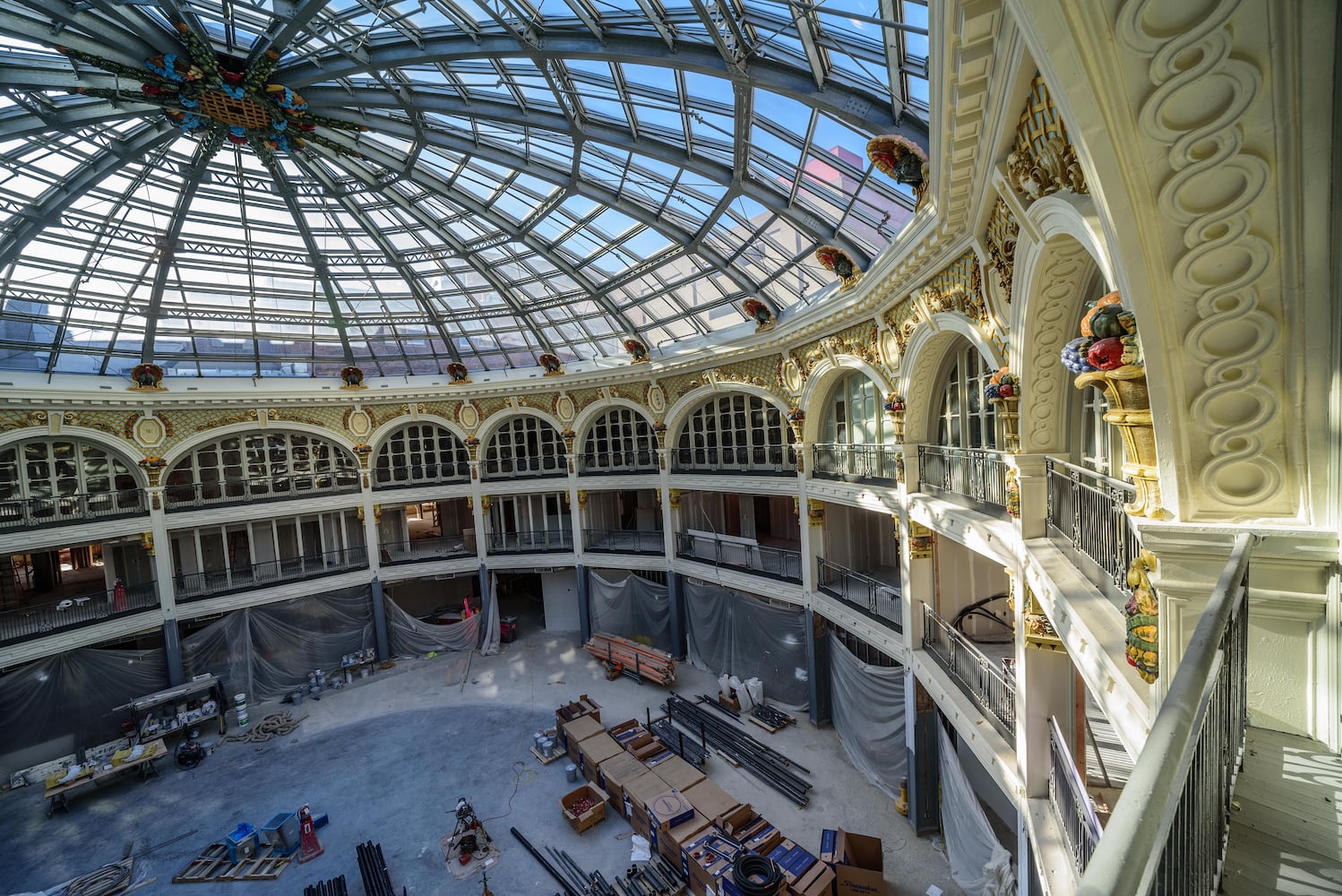 Dayton Arcade construction October 2020