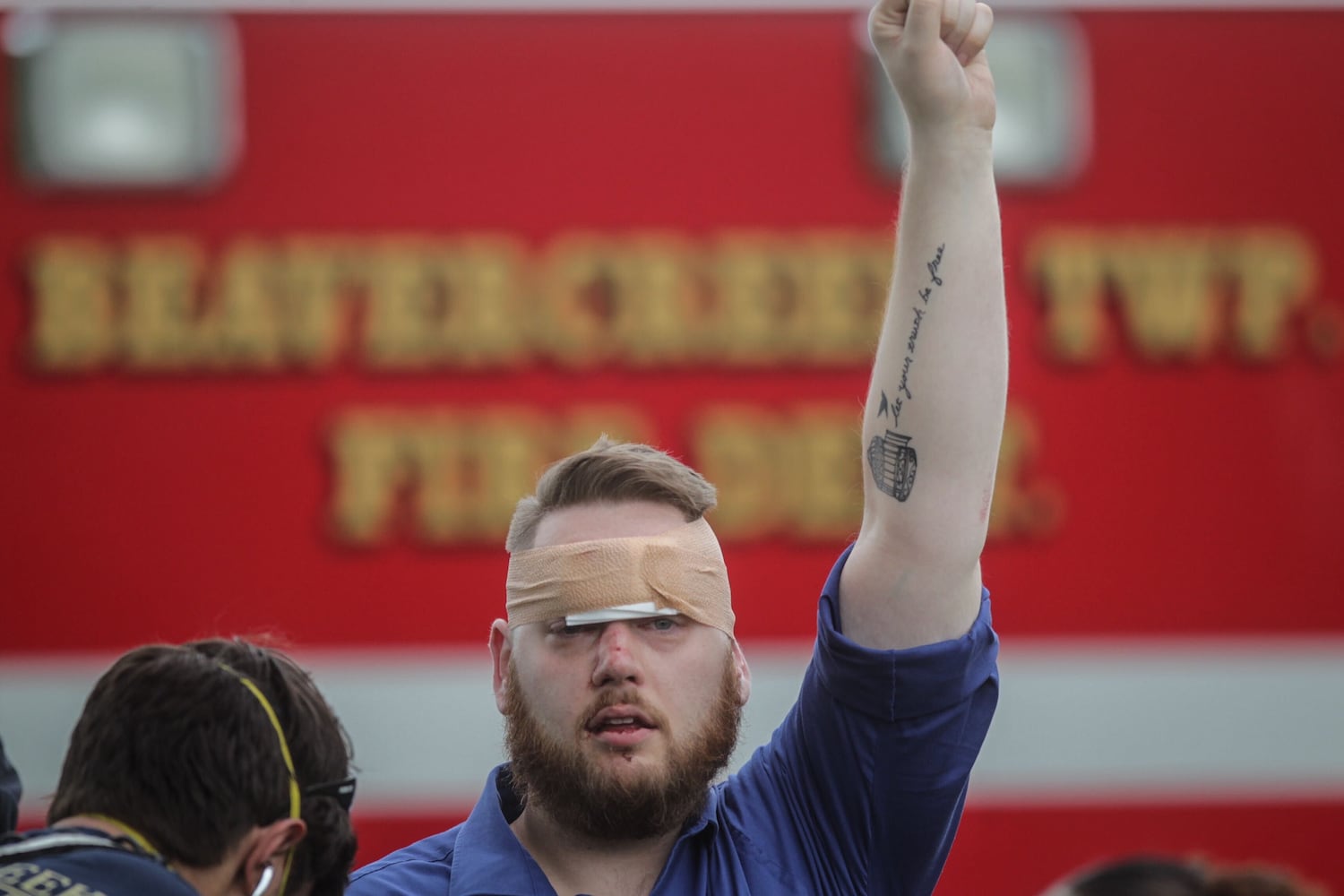 PHOTOS: Tear gas used during Beavercreek protest at busy intersection