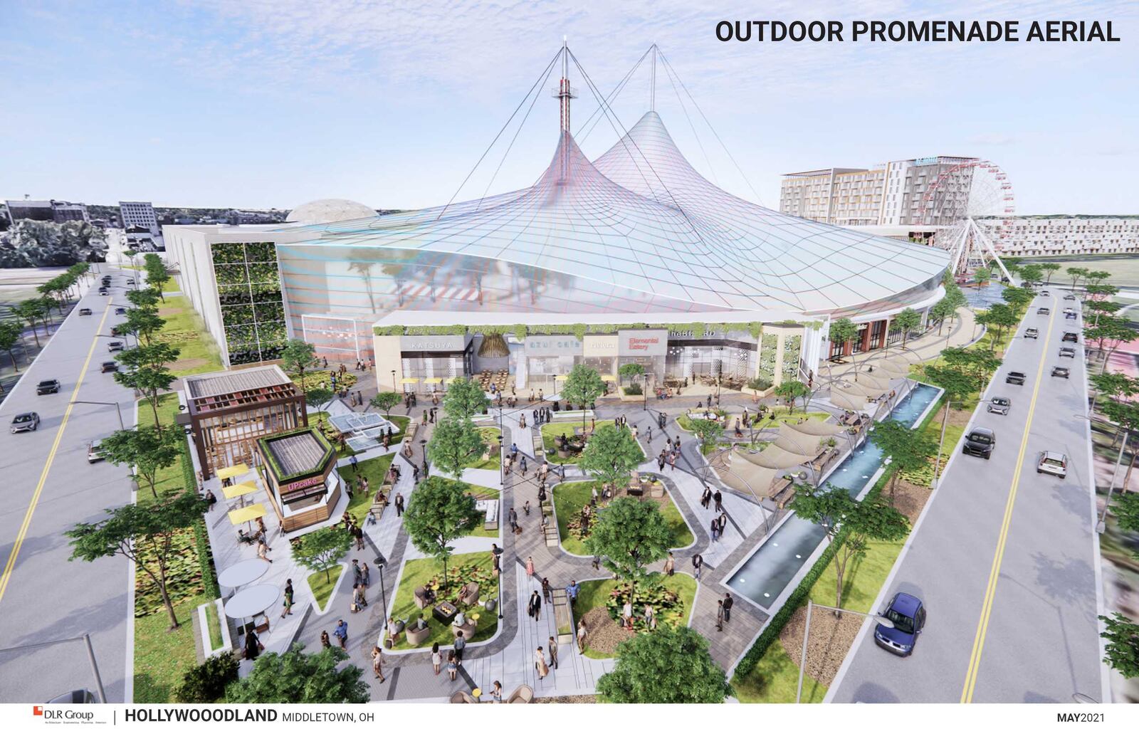 Artist renderings of the proposed "Hollywoodland" development in downtown Middletown, which city officials say would bring $1.3 billion in investment and thousands of jobs to the city. CONTRIBUTED